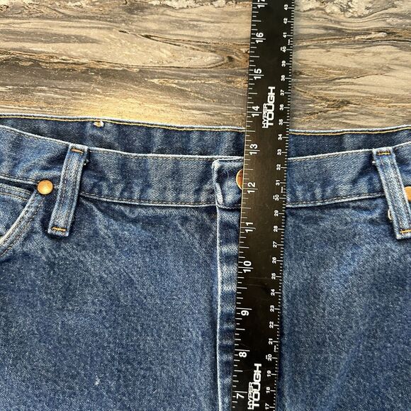 Wrangler Mens Jeans 36x24 Denim Blue 100% Cotton Workwear Farm Trucker 936PWD - Picture 8 of 10
